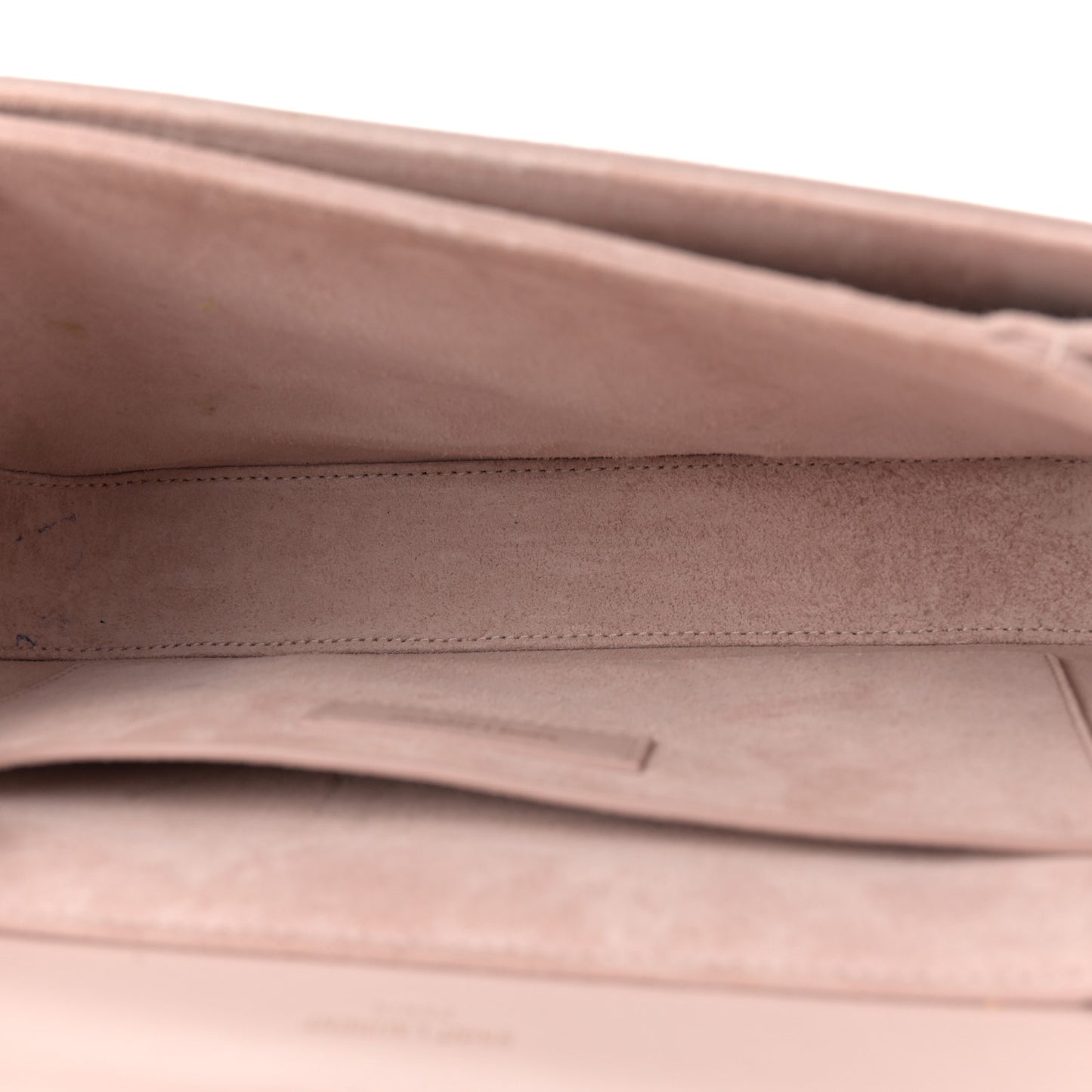 Smooth Calfskin Suede Medium Bellechasse Bag Marble Pink