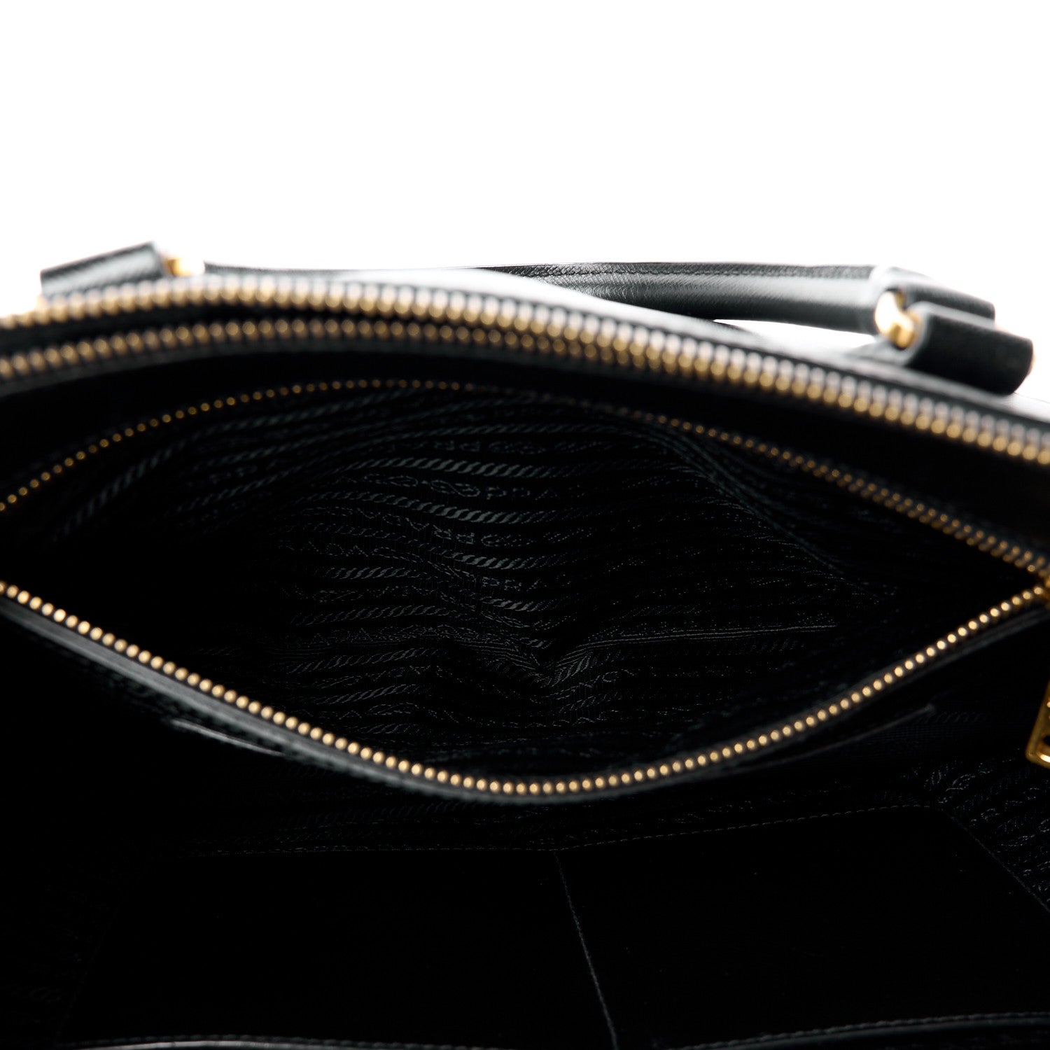 Prada Saffiano Large Galleria Double Zip Tote Black 8 of 14