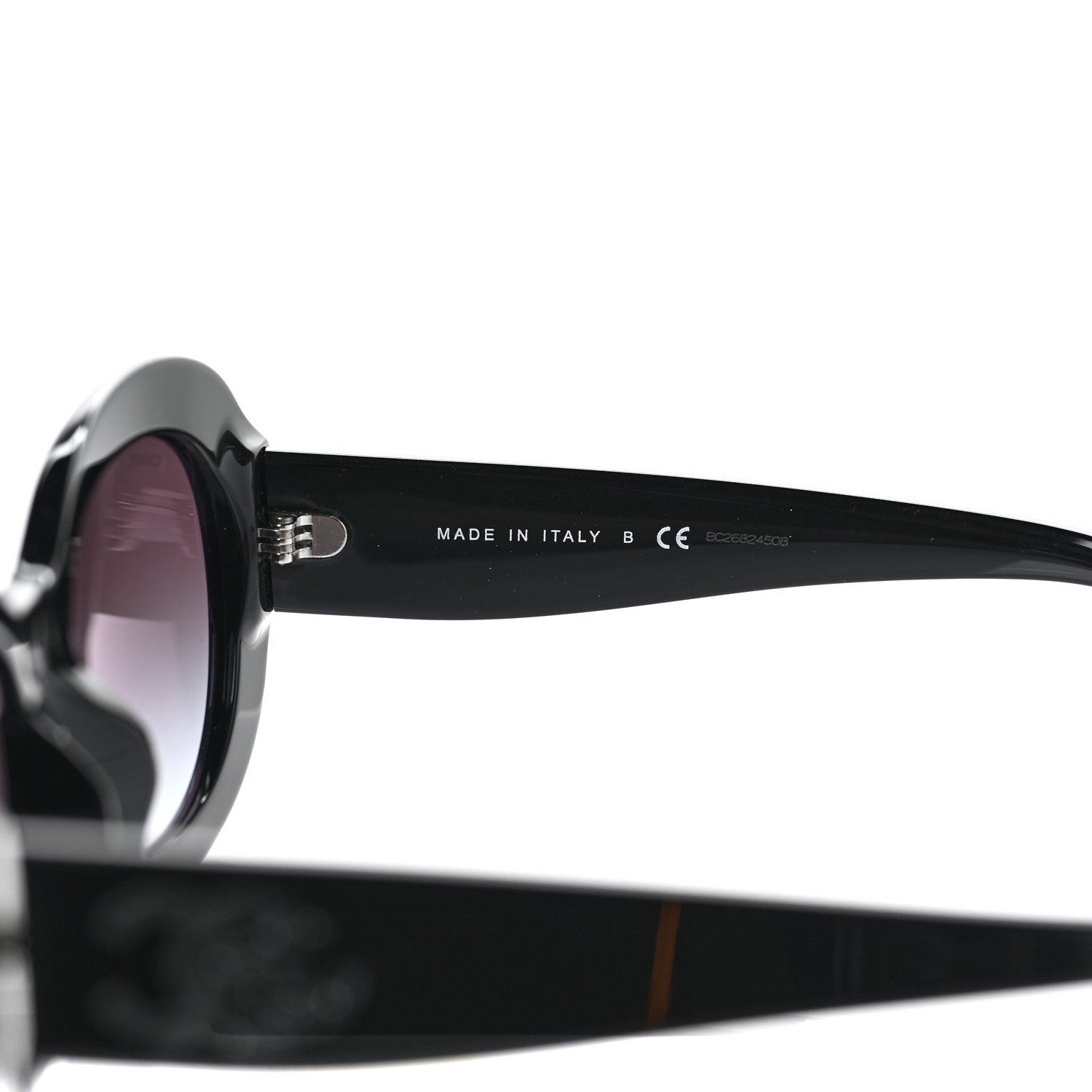 Chanel Acetate Polarized Oval CC Sunglasses 5469-B-A 5 of 6