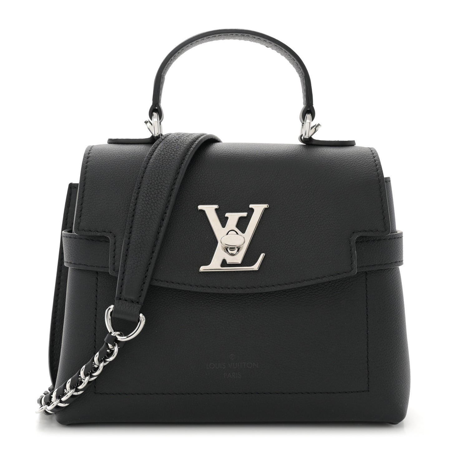 Calfskin Lockme Ever Mini Black