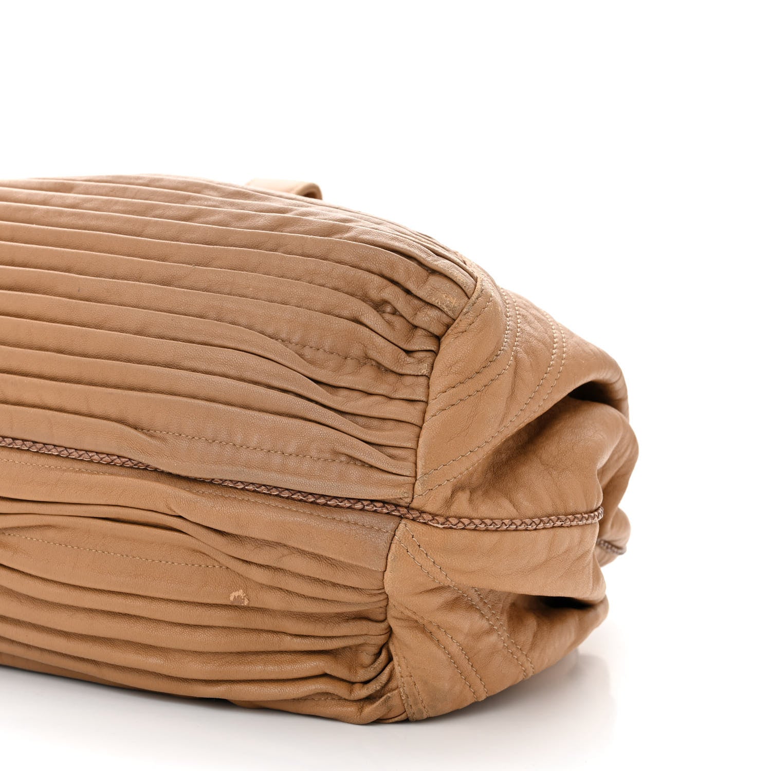 Fendi Nappa Pleated Nuvolata Spy Bone 10 of 16