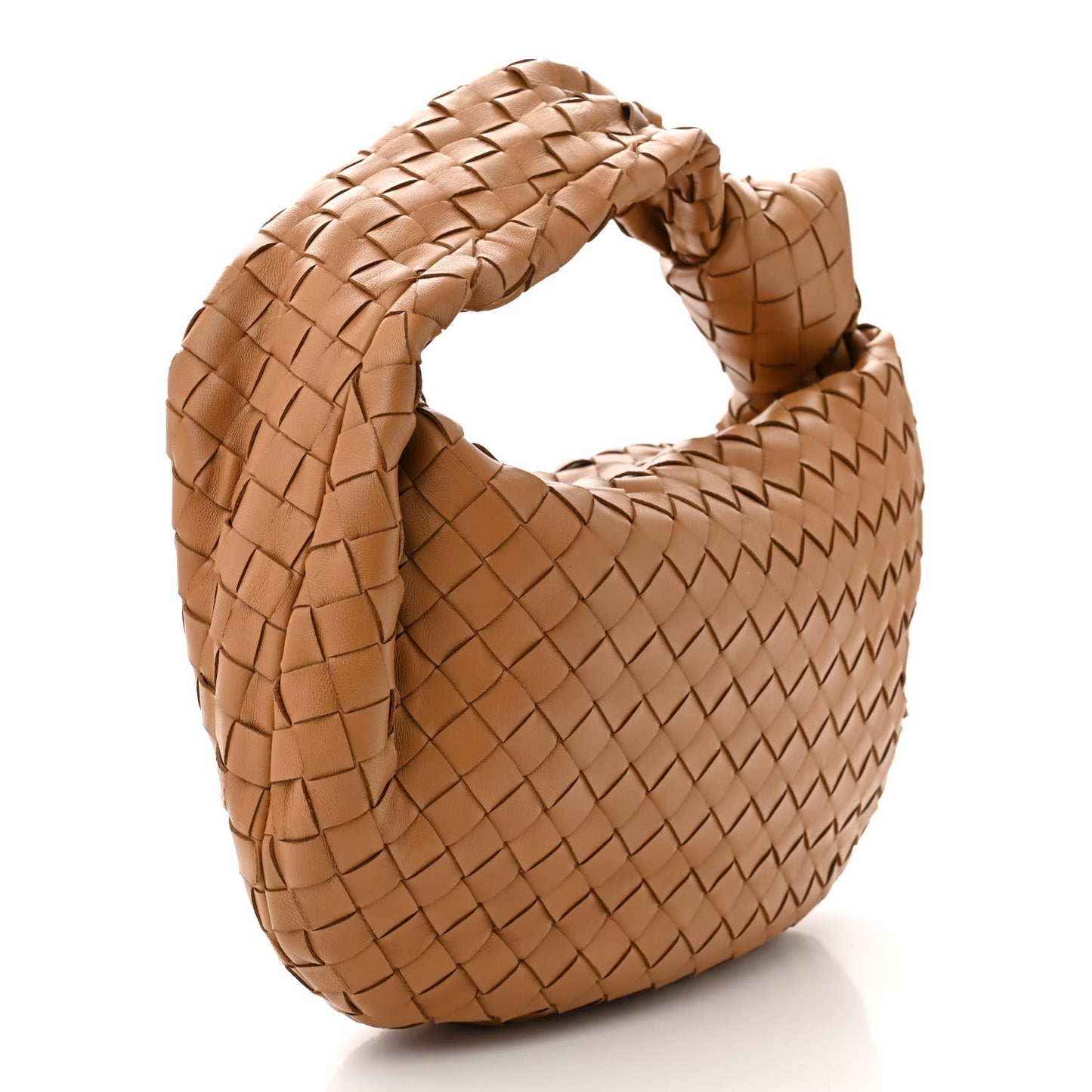 Nappa Intrecciato Teen Jodie Hobo Caramel