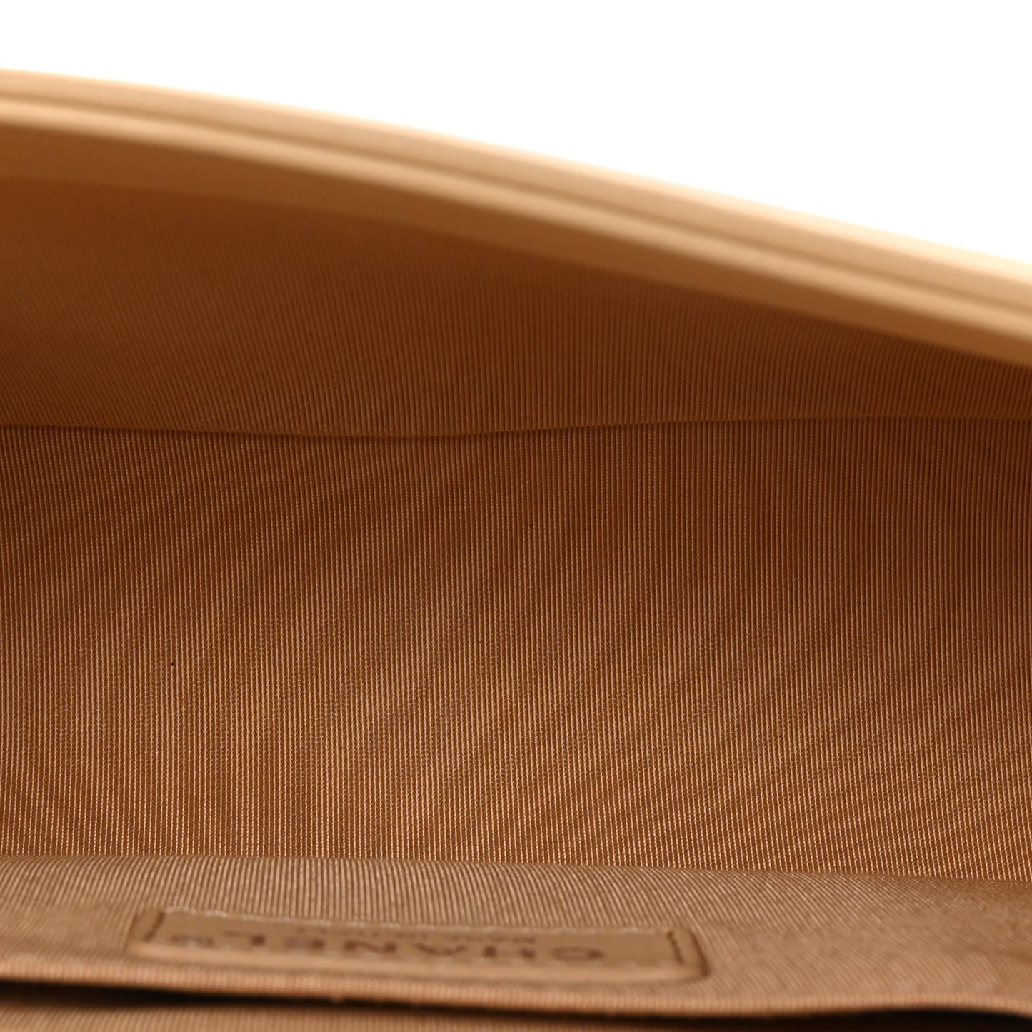 Calfskin Quilted Medium Boy Flap Beige