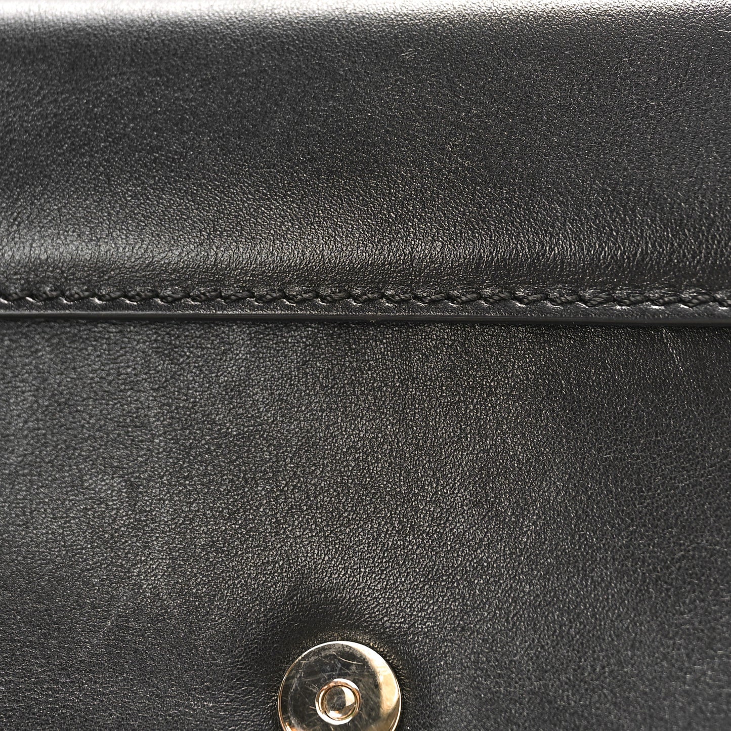 Vitello Rockstud Flap Wallet On Chain Black