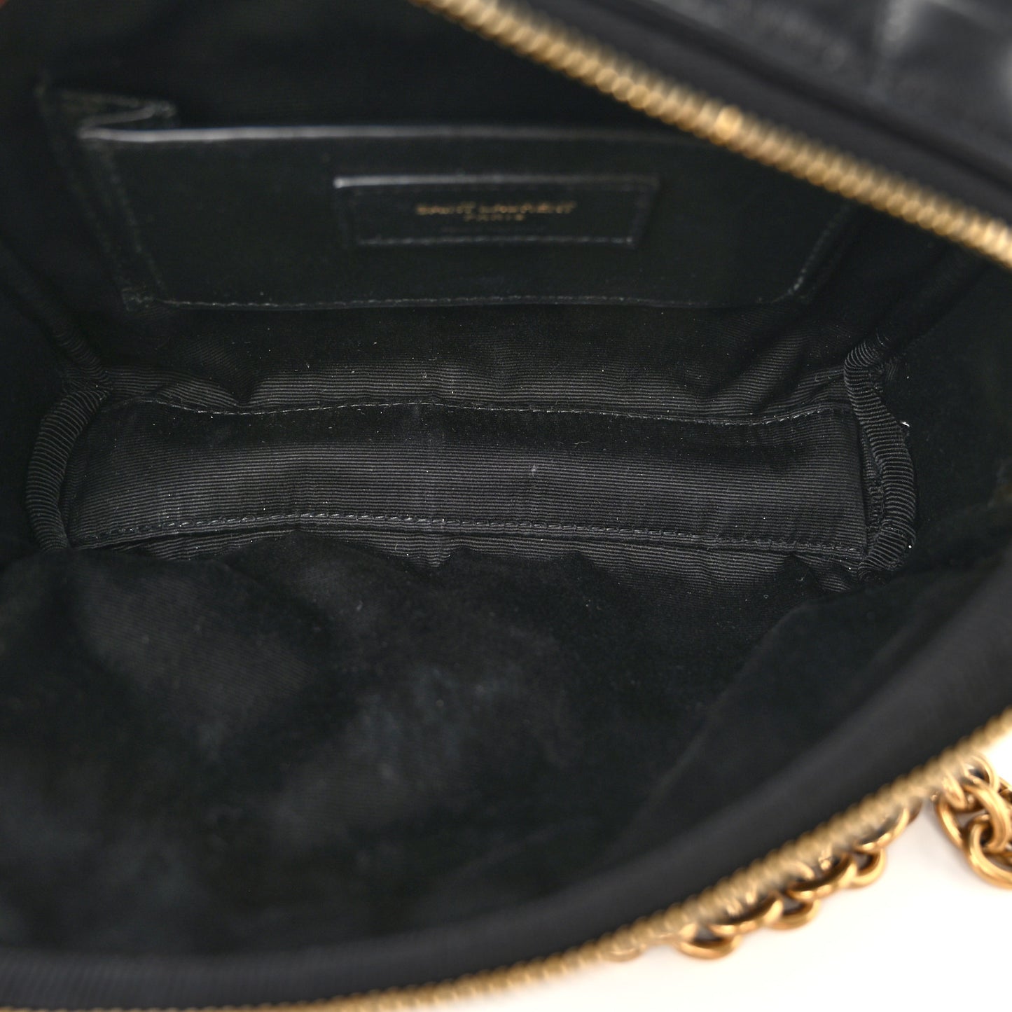 Lambskin Carre Quilted Cassandre Mini Camera Bag Black