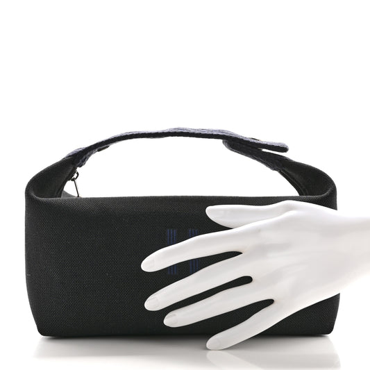 Canvas Small Bride-A-Brac Pouch Black Bleu Nuit