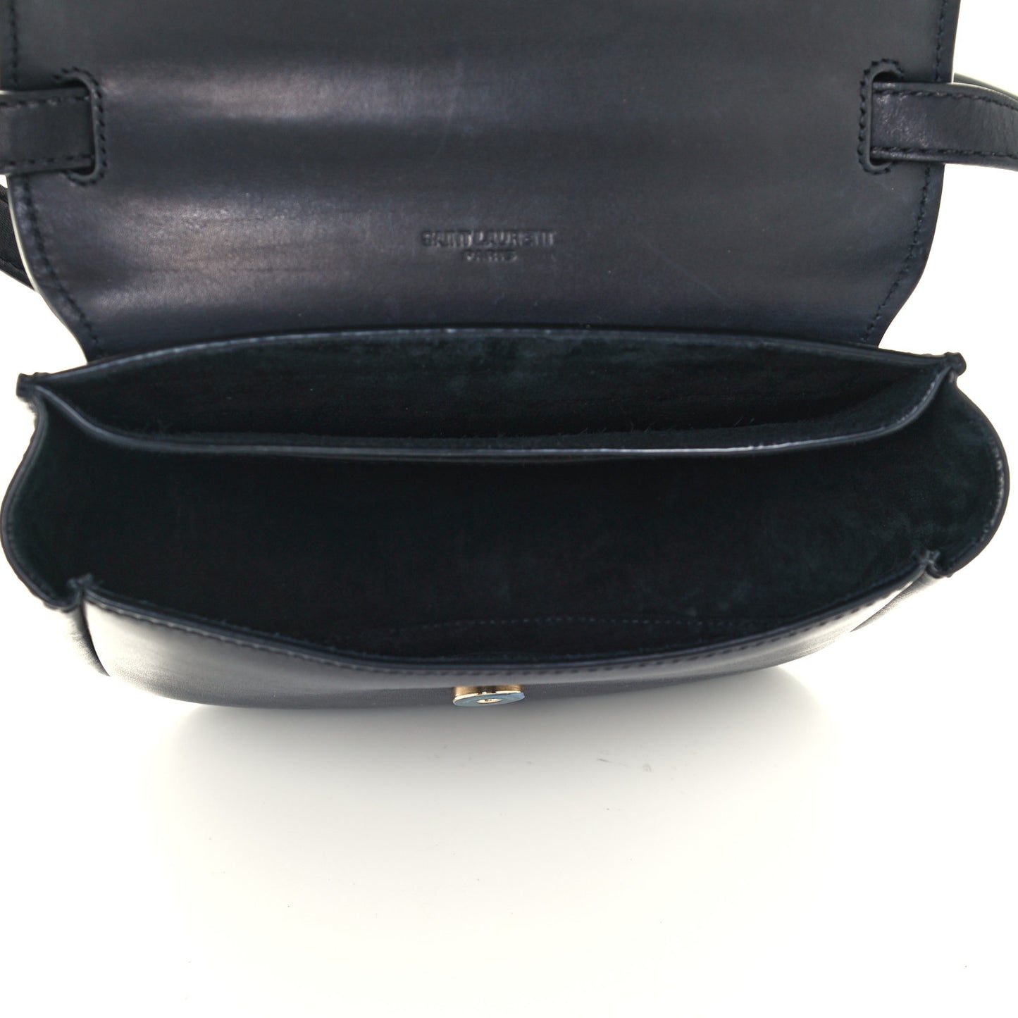 Smooth Calfskin Classic Monogram Small Kaia Satchel Black