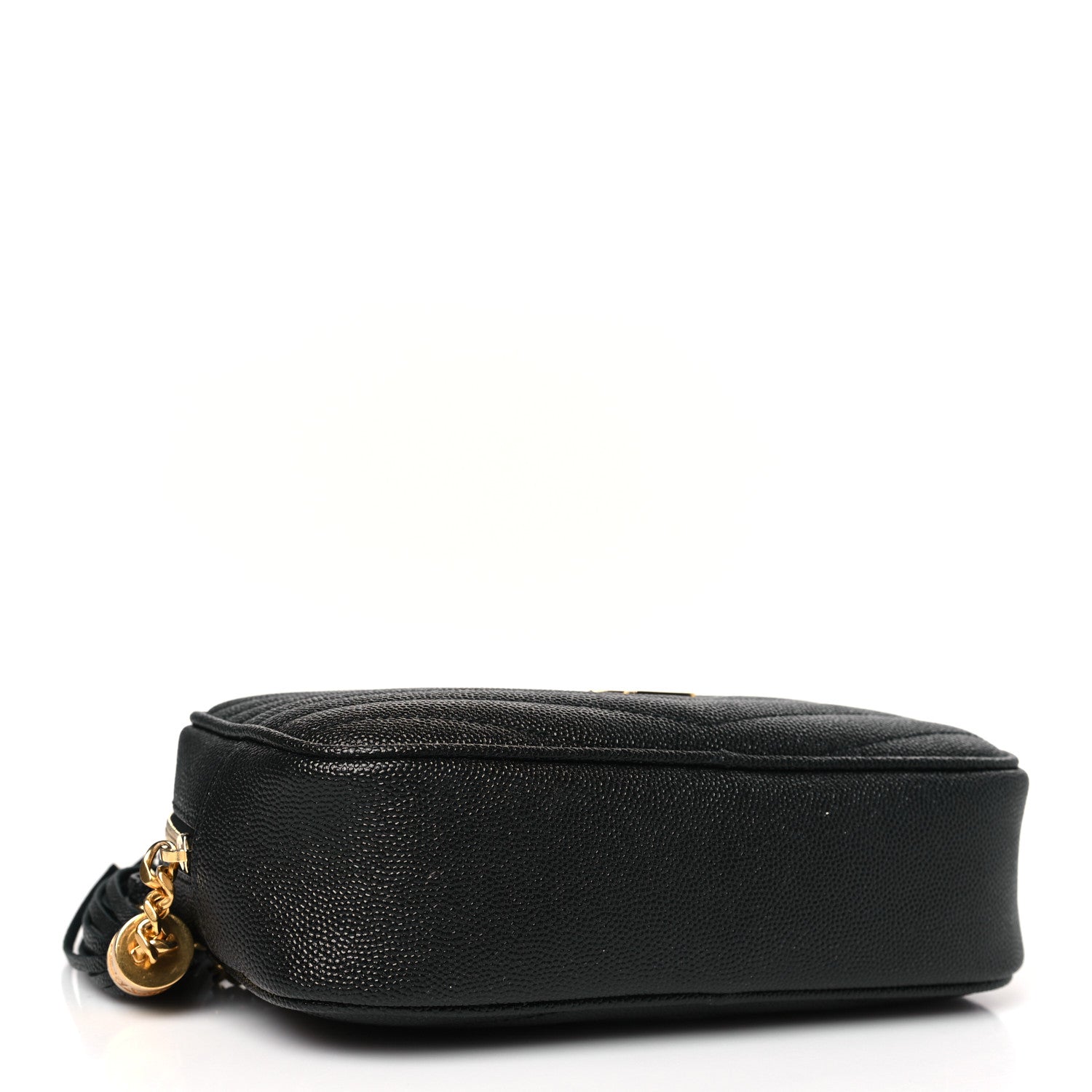 Saint Laurent Grain De Poudre Matelasse Monogram Mini Lou Camera Bag Black 4 of 9