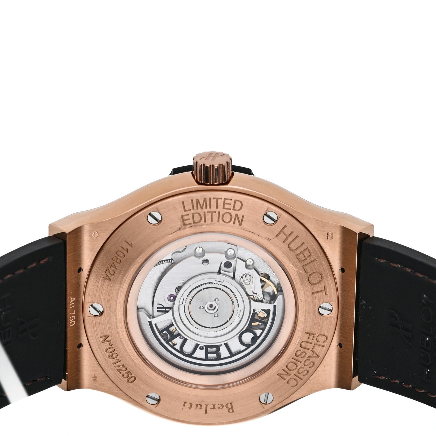 18K Rose Gold Calfskin 45mm Classic Fusion “Berluti Scritto” Automatic Watch Brown 511.OX.0500.VR.BER16