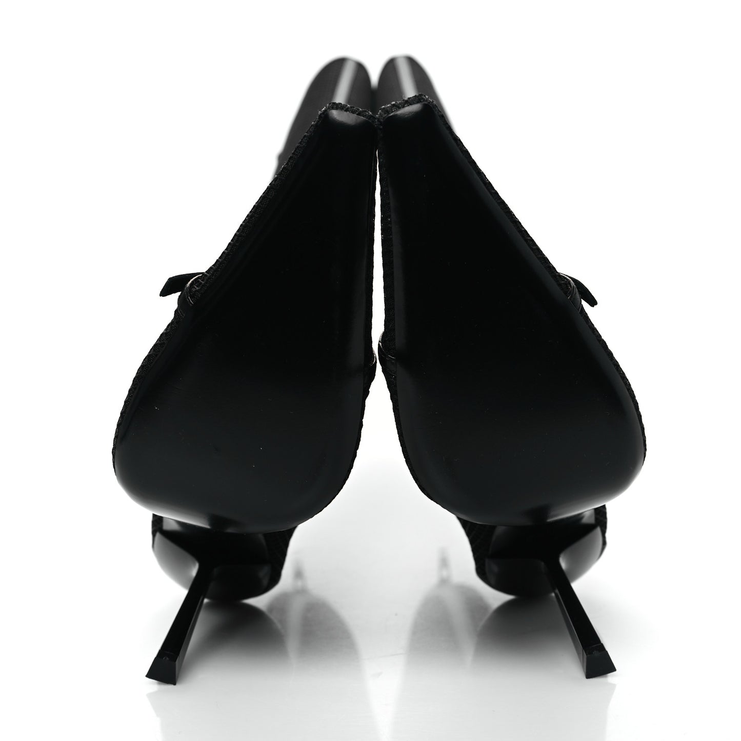 Mesh Oxails Knee High Boots 40 Black