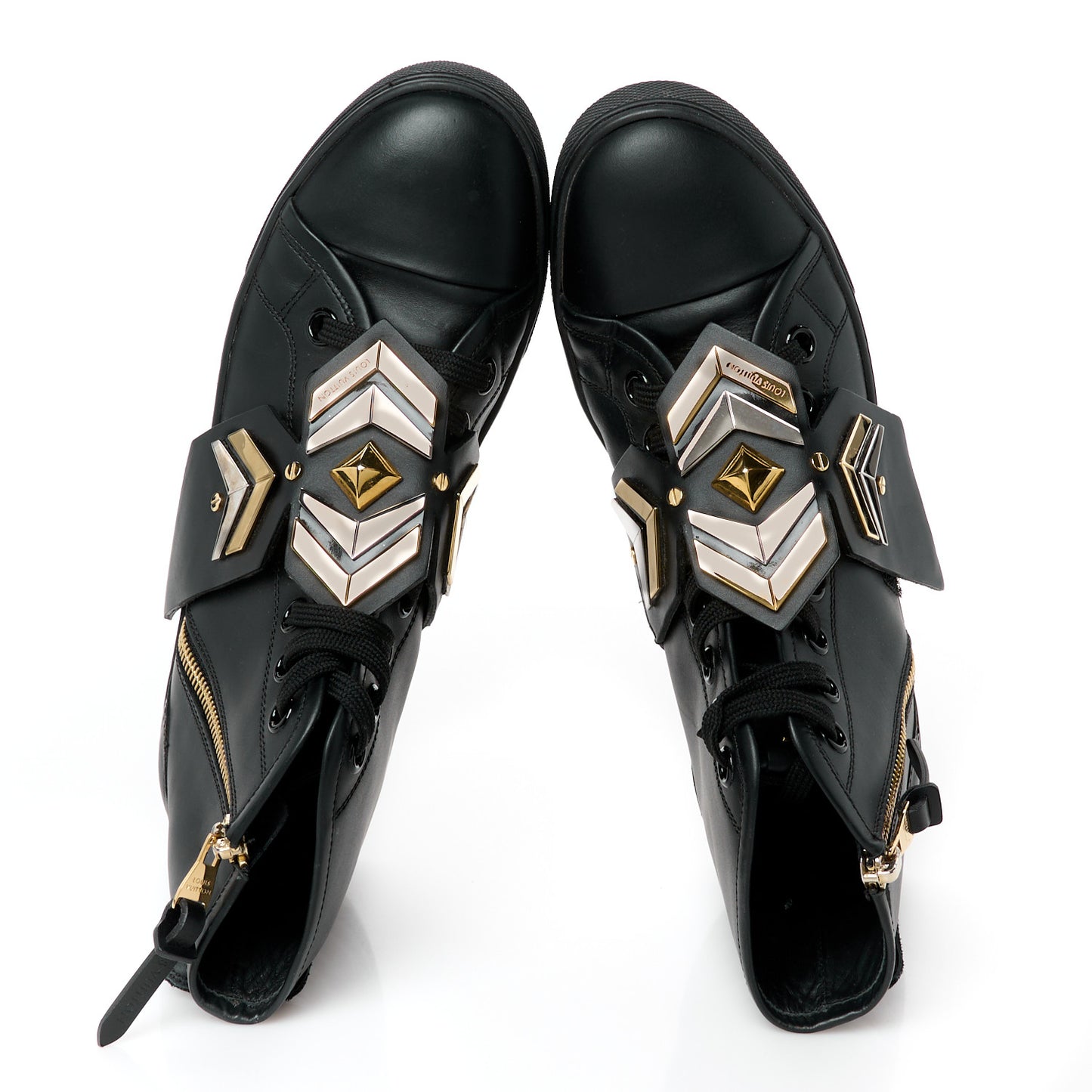 Calfskin Punchy Karakoram Sneaker Boots 37.5 Black