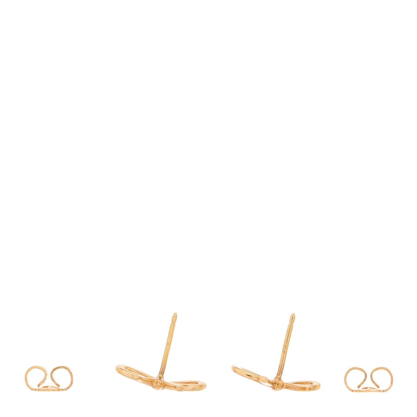 18K Rose Gold Bow Earrings