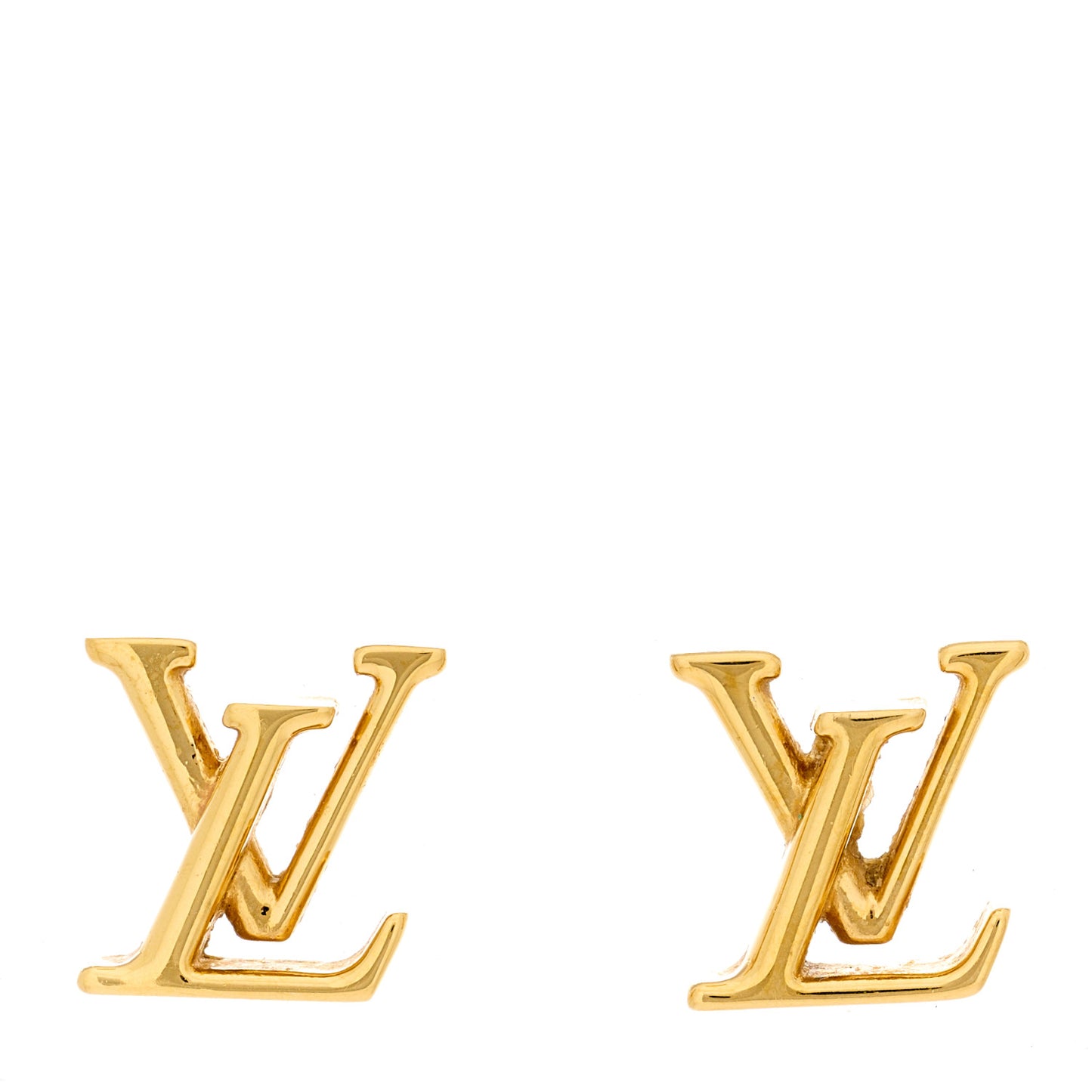 Metal LV Iconic Earrings Gold