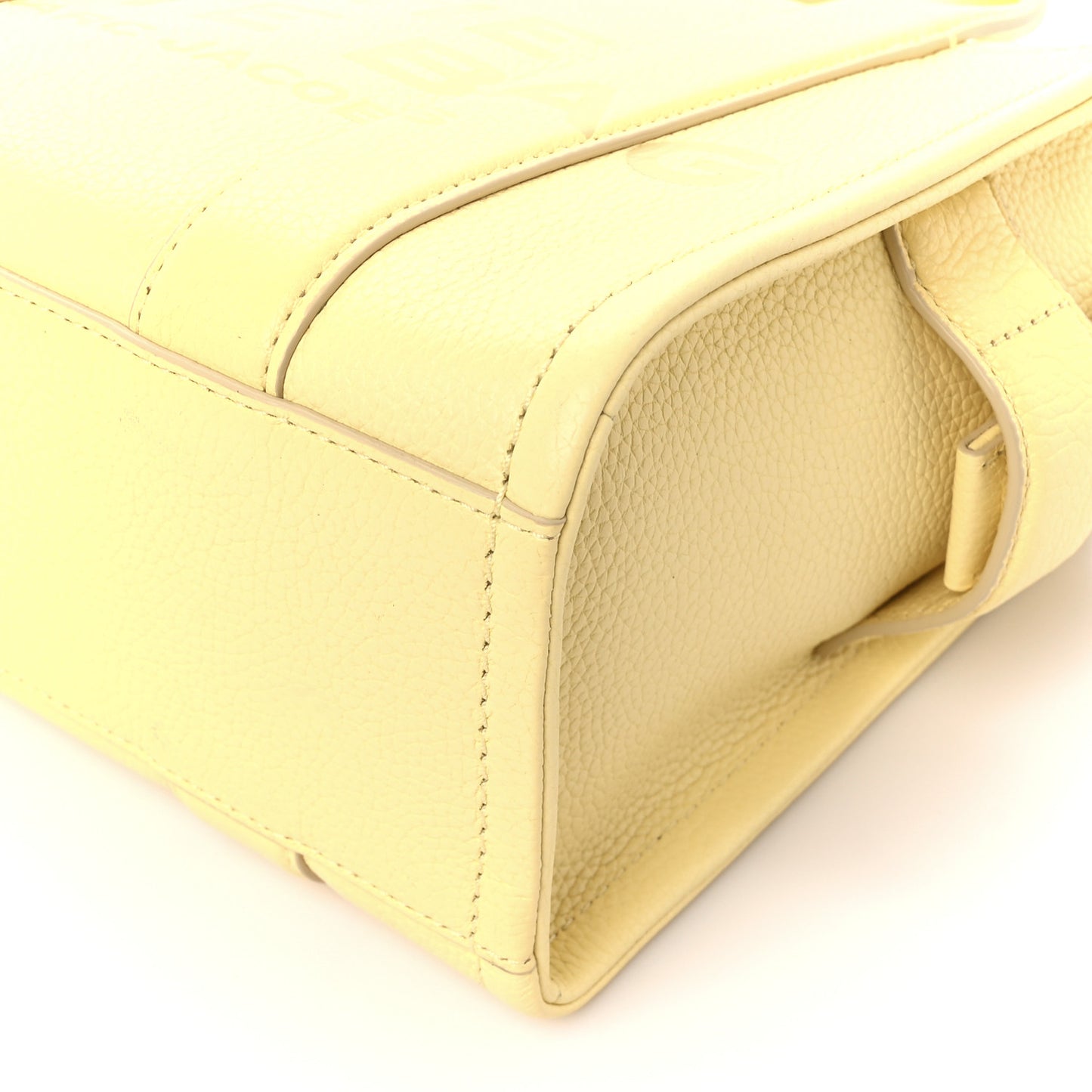 Grained Calfskin Small The Tote Bag Custard