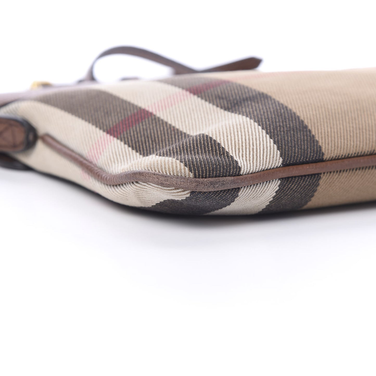 House Check Derby Peyton Crossbody Clutch Bag Tan