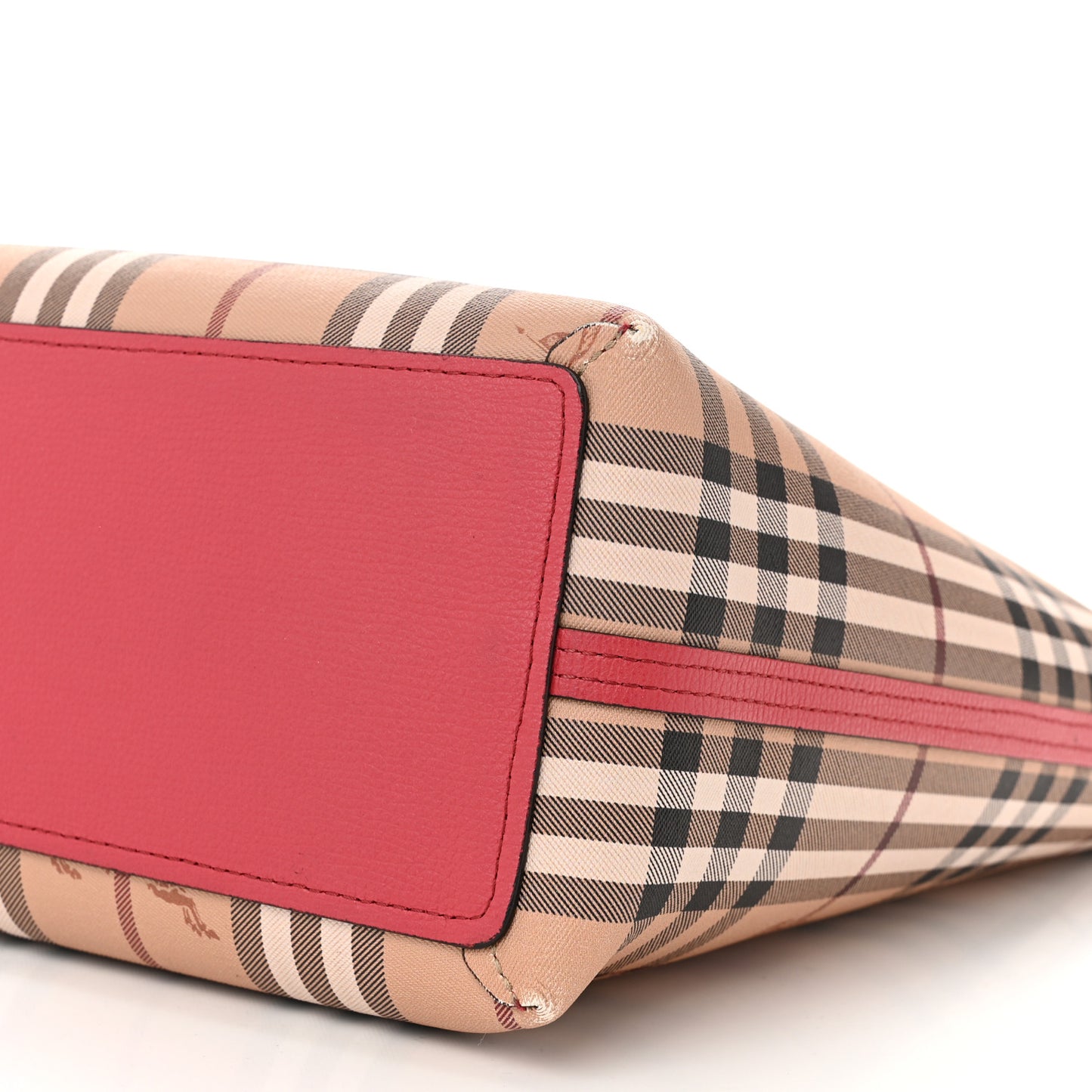 Haymarket Check Medium Reversible Tote Poppy Red
