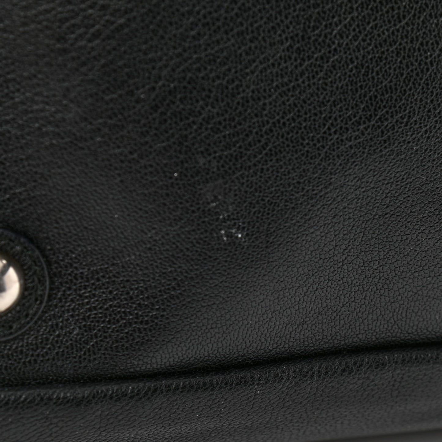 Calfskin Studded Easy Sac Black