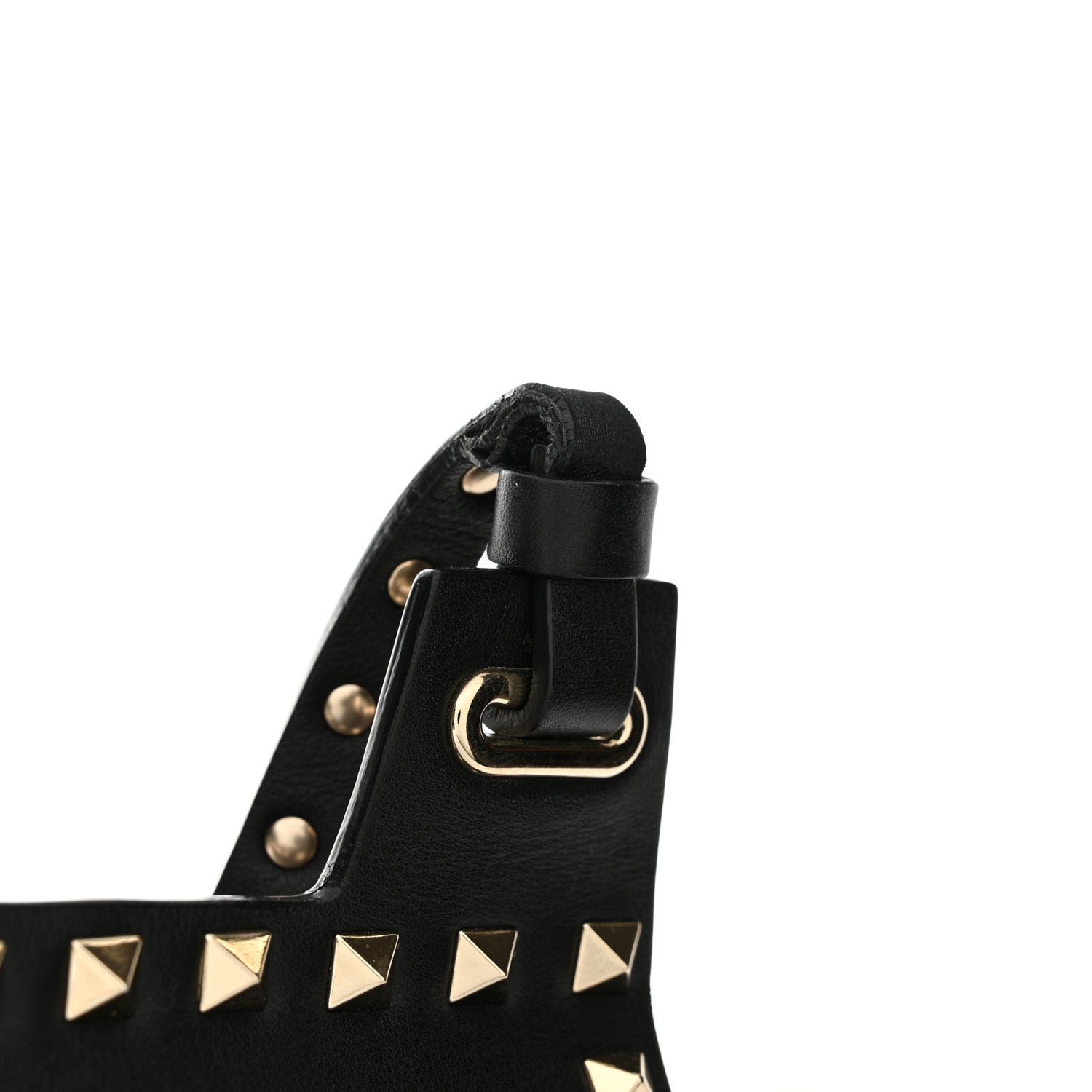 Valentino Garavani Calfskin Rockstud Crossbody Messenger Bag Black 11 of 13