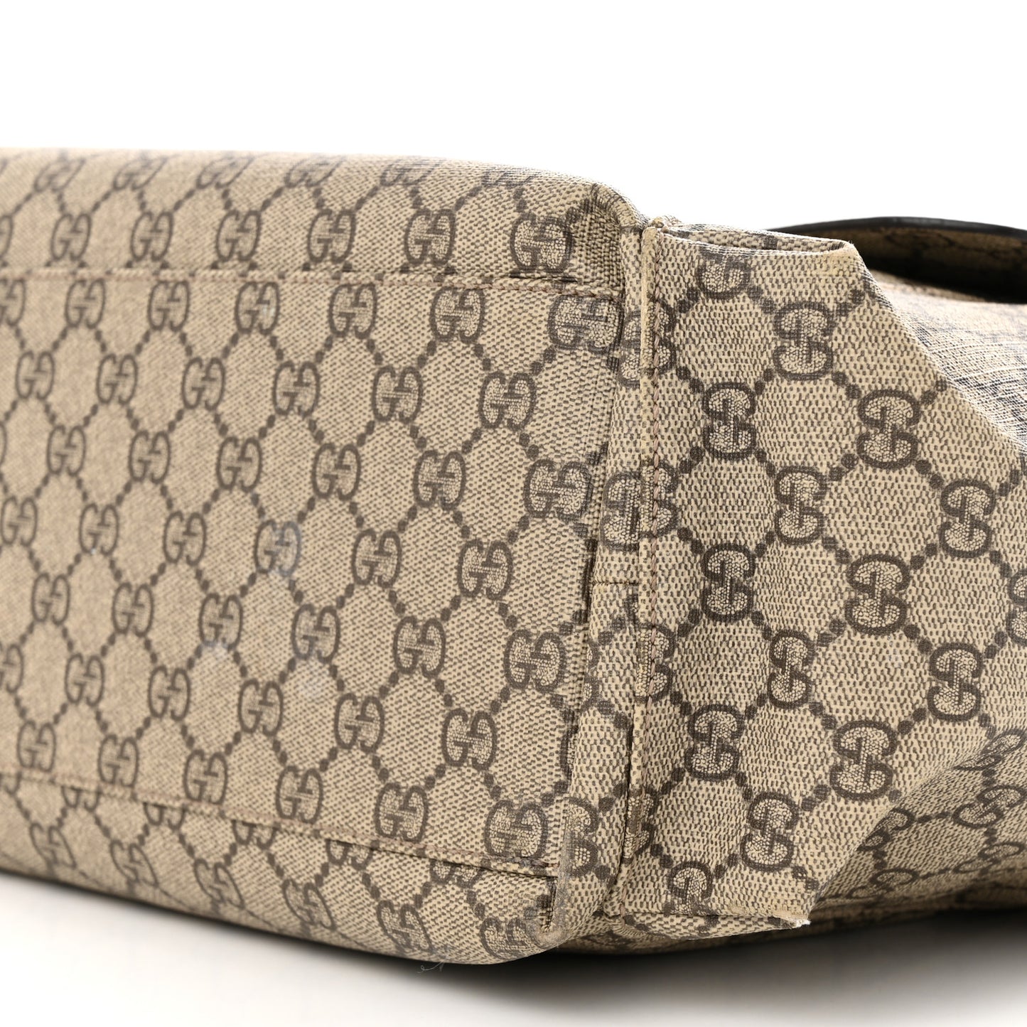 GG Plus Monogram Messenger Diaper Bag Dark Brown
