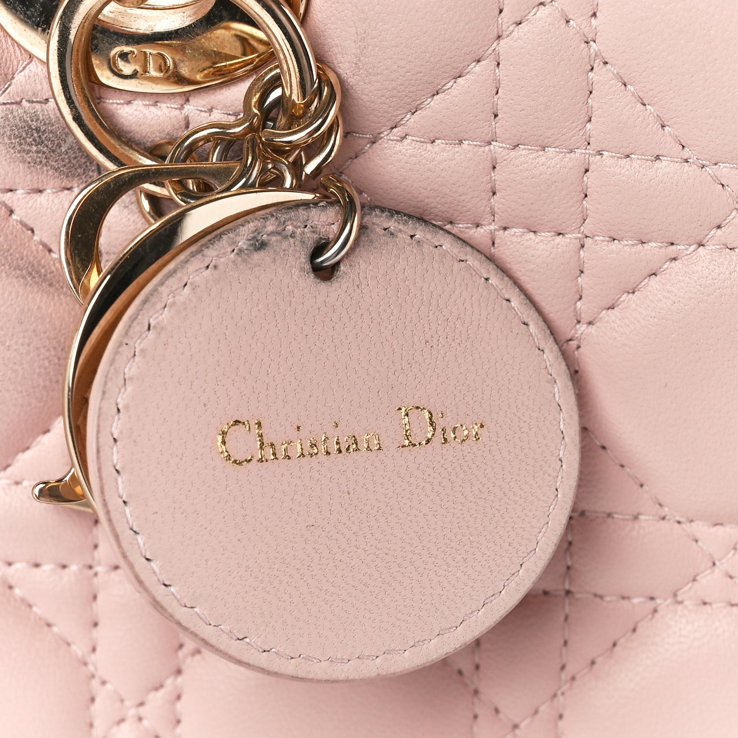Lambskin Cannage Large Lady Dior Light Pink