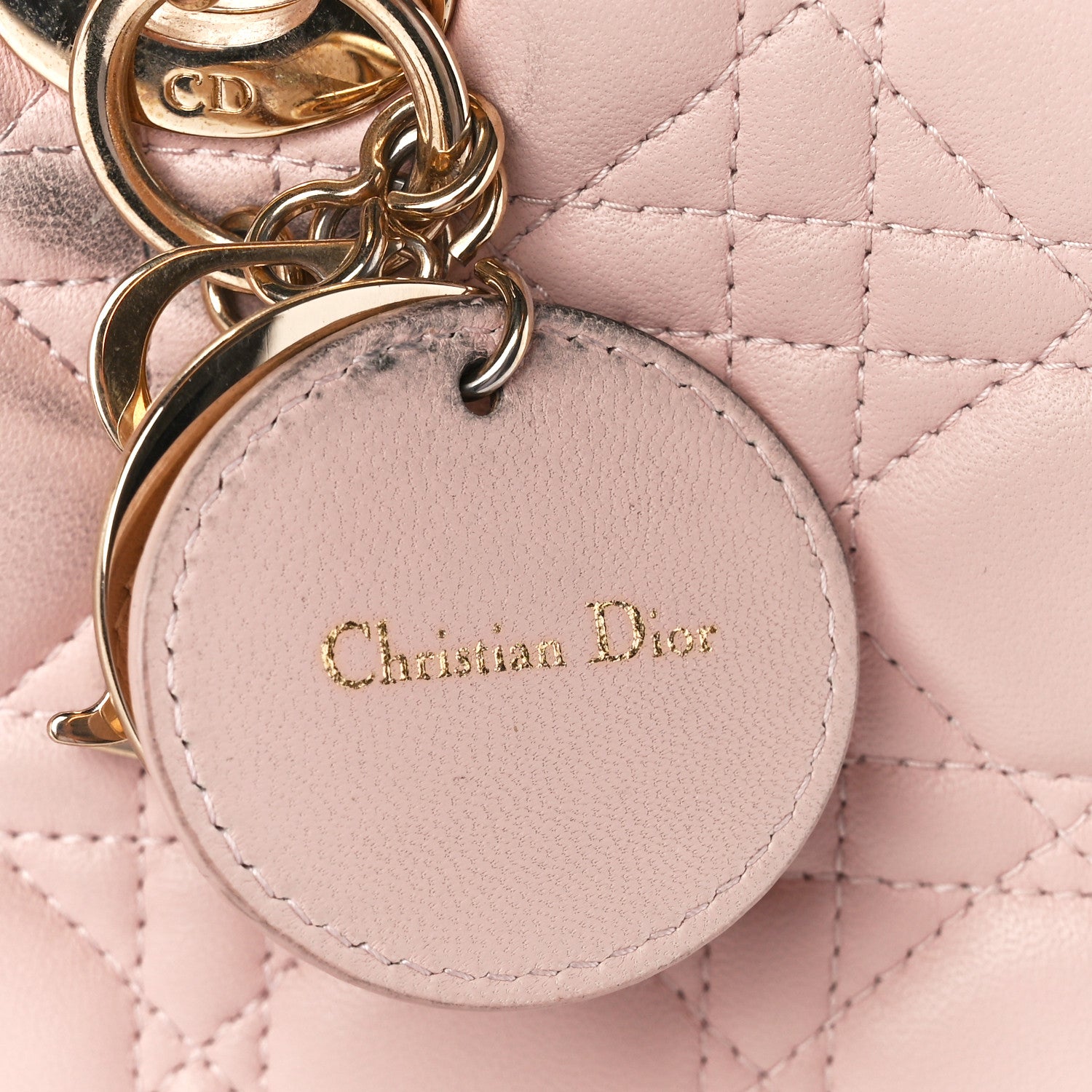 Christian Dior Lambskin Cannage Large Lady Dior Light Pink 8 of 12