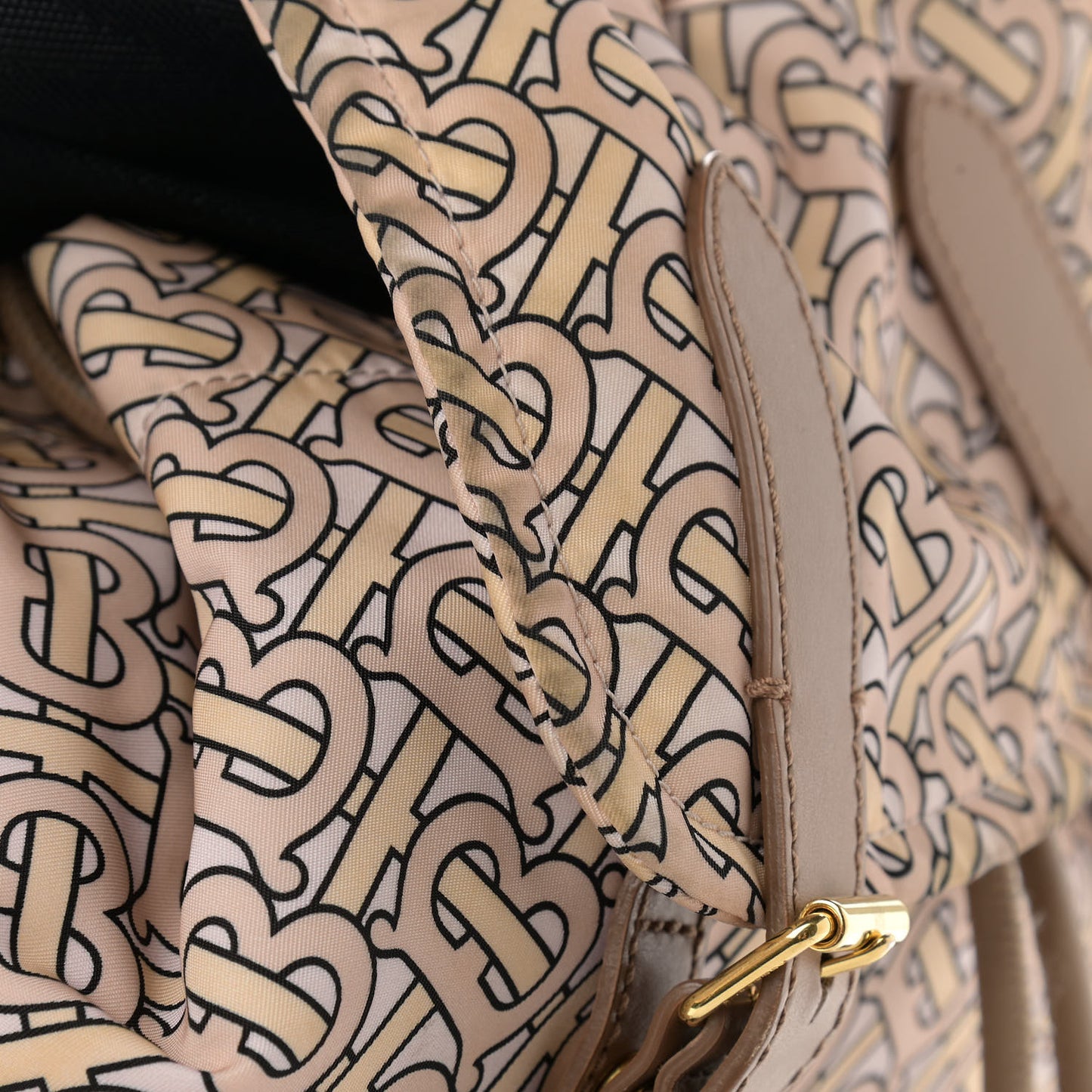Nylon Monogram Medium Rucksack Backpack Blush