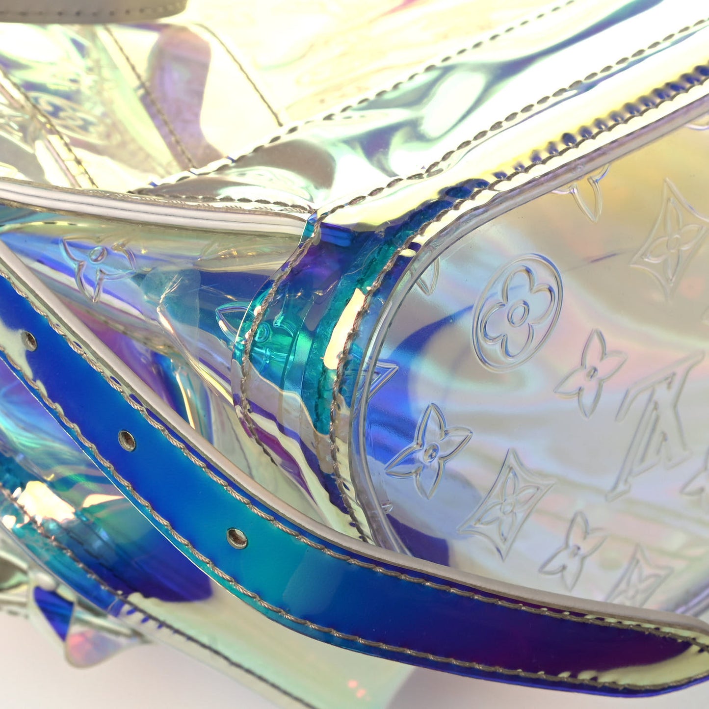 PVC Monogram Christopher Backpack GM Iridescent Prism