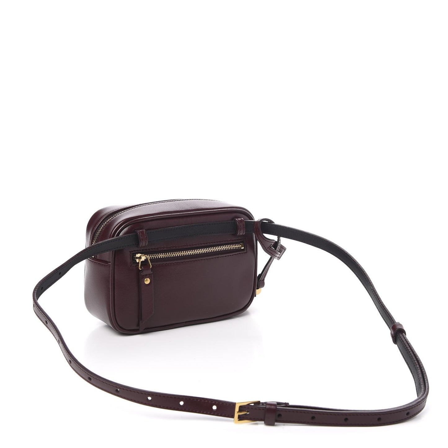 Calfskin Canvas Monogram Lou Belt Bag Natural Dark Legion Red