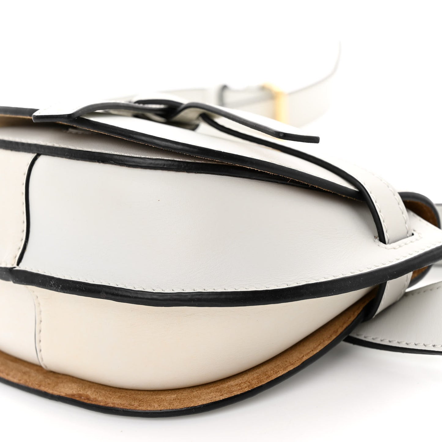 Calfskin Mini Gate Belt Bag Kaolin