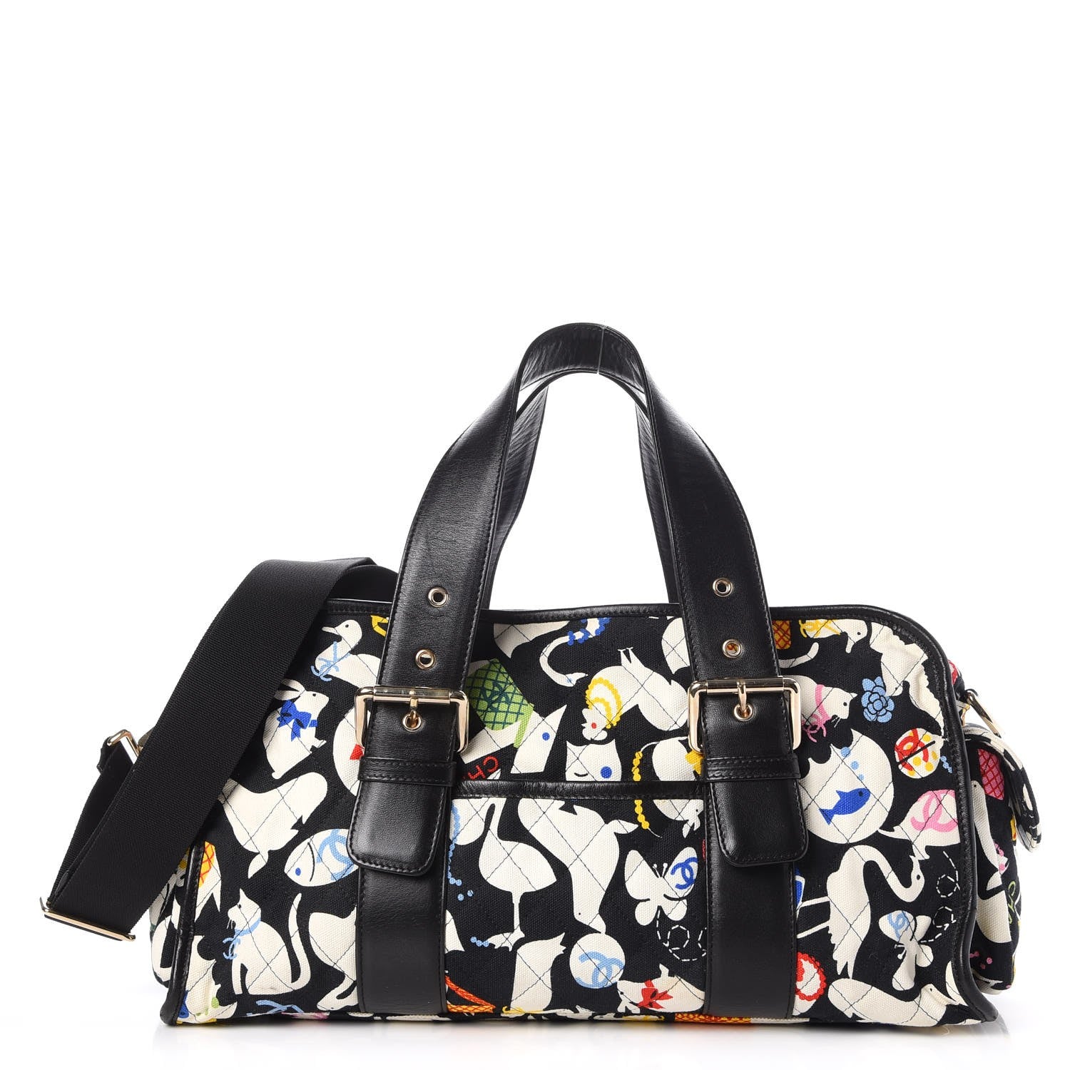 Chanel Canvas Baby Animals Diaper Bag Black 270793 – FASHIONPHILE