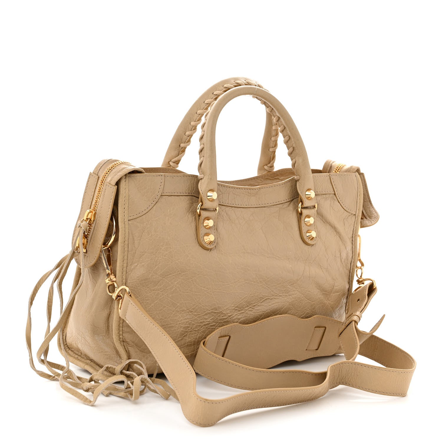 Balenciaga Agneau Classic Gold Hardware S City Beige Sable 4 of 11