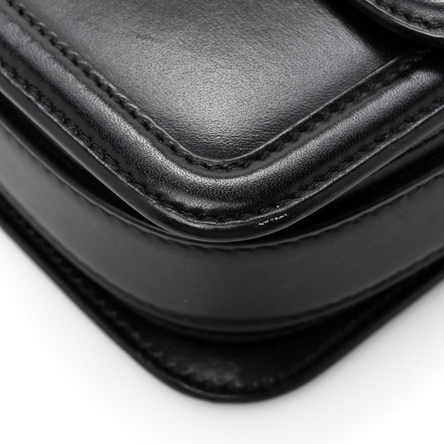 Box Calfskin Monogram Medium Solferino Satchel Black