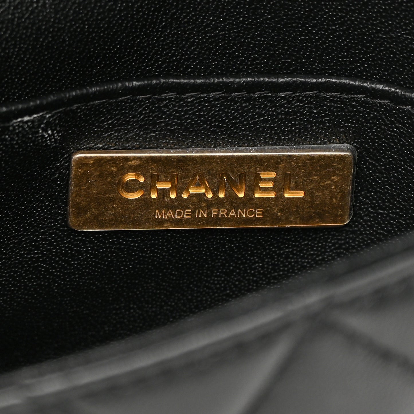 Lambskin Quilted Crystal CC Mini Flap Black