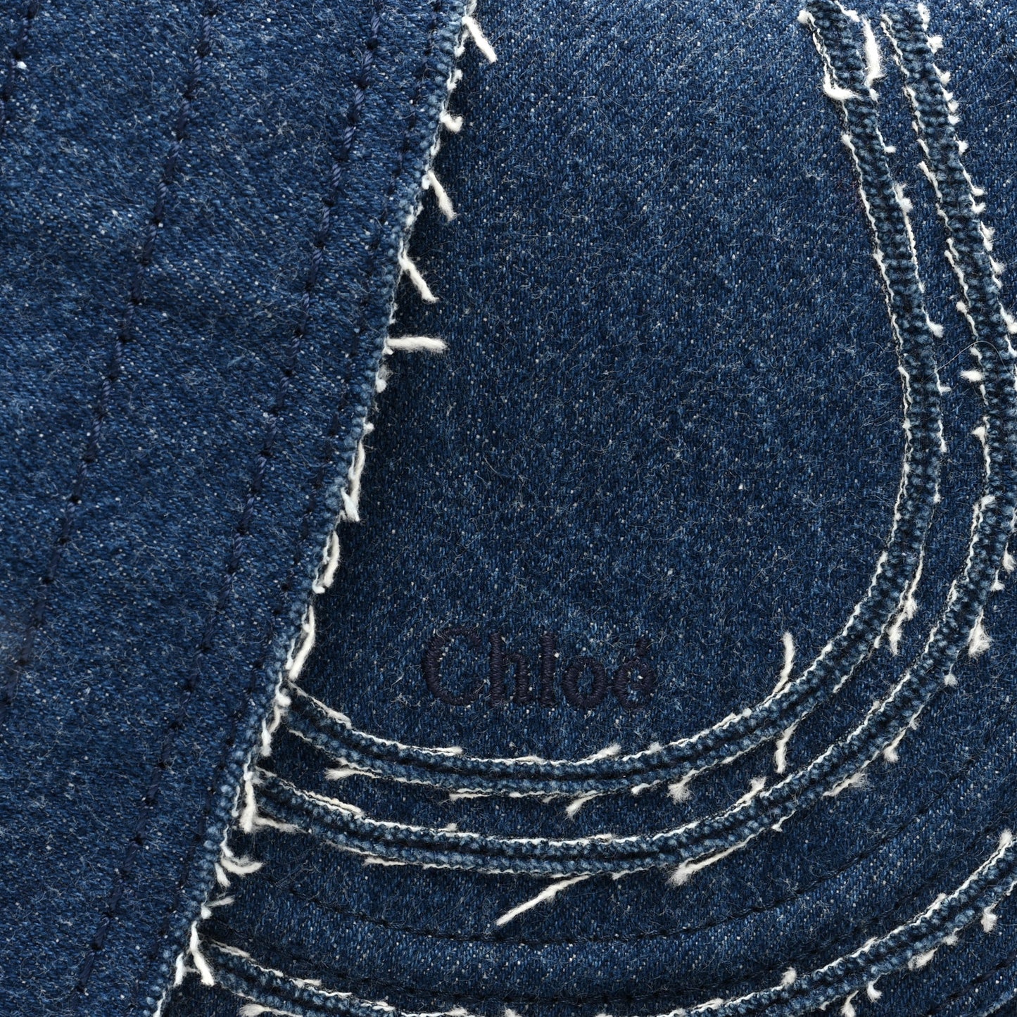 Denim Small Marcie Saddle Bag Blue