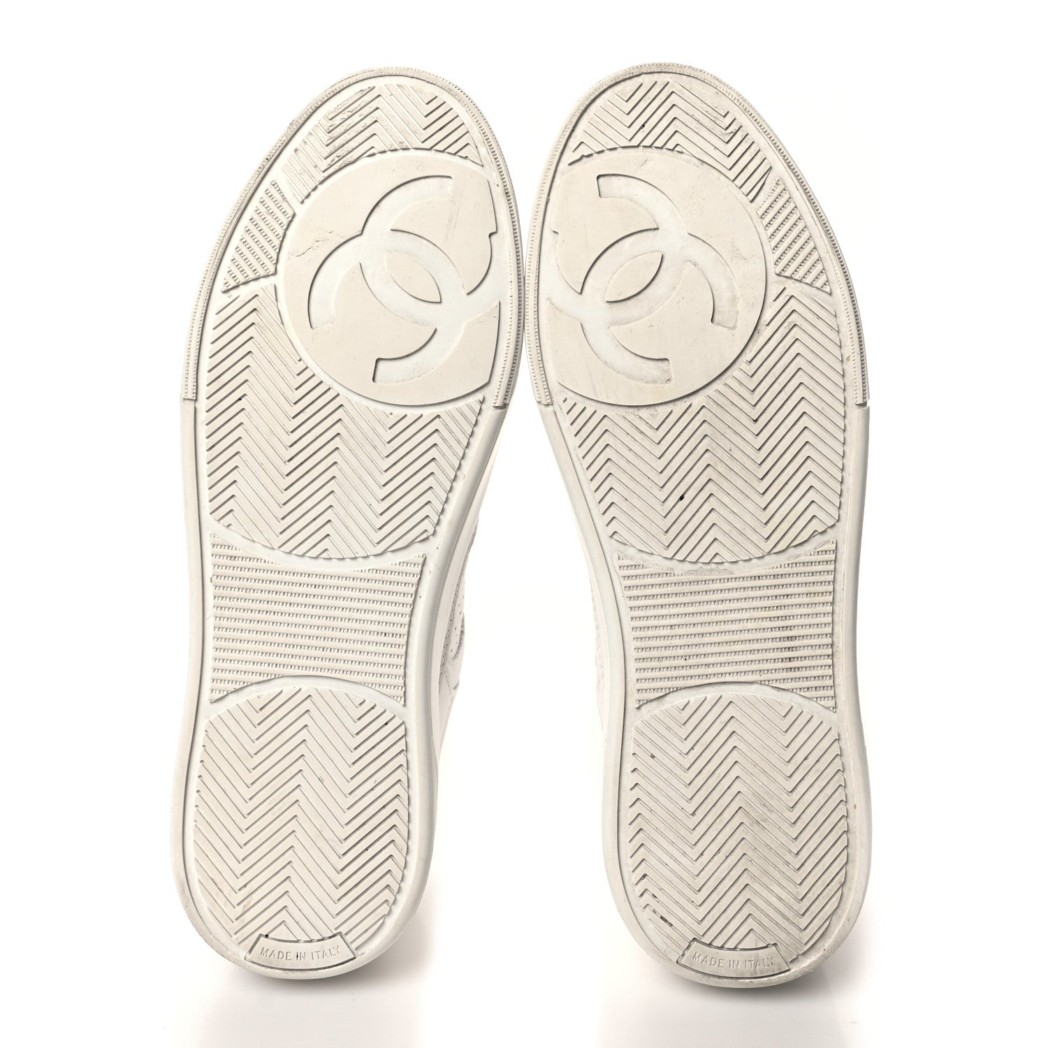 Chanel Calfskin CC Womens Sneakers 38 White 5 of 8