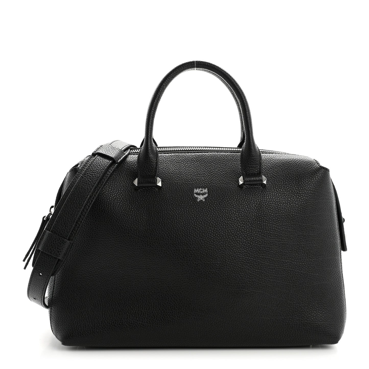 Grained Calfskin Medium Ella Boston Black