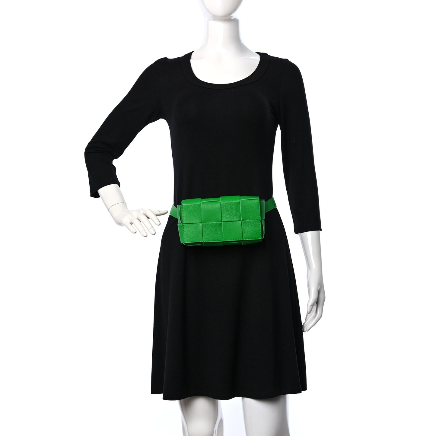 Nappa Maxi Intreccio Mini Belt Cassette Bag Parakeet