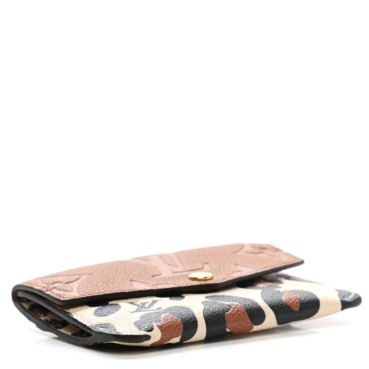 Empreinte Monogram Giant Wild At Heart Key Pouch Caramel