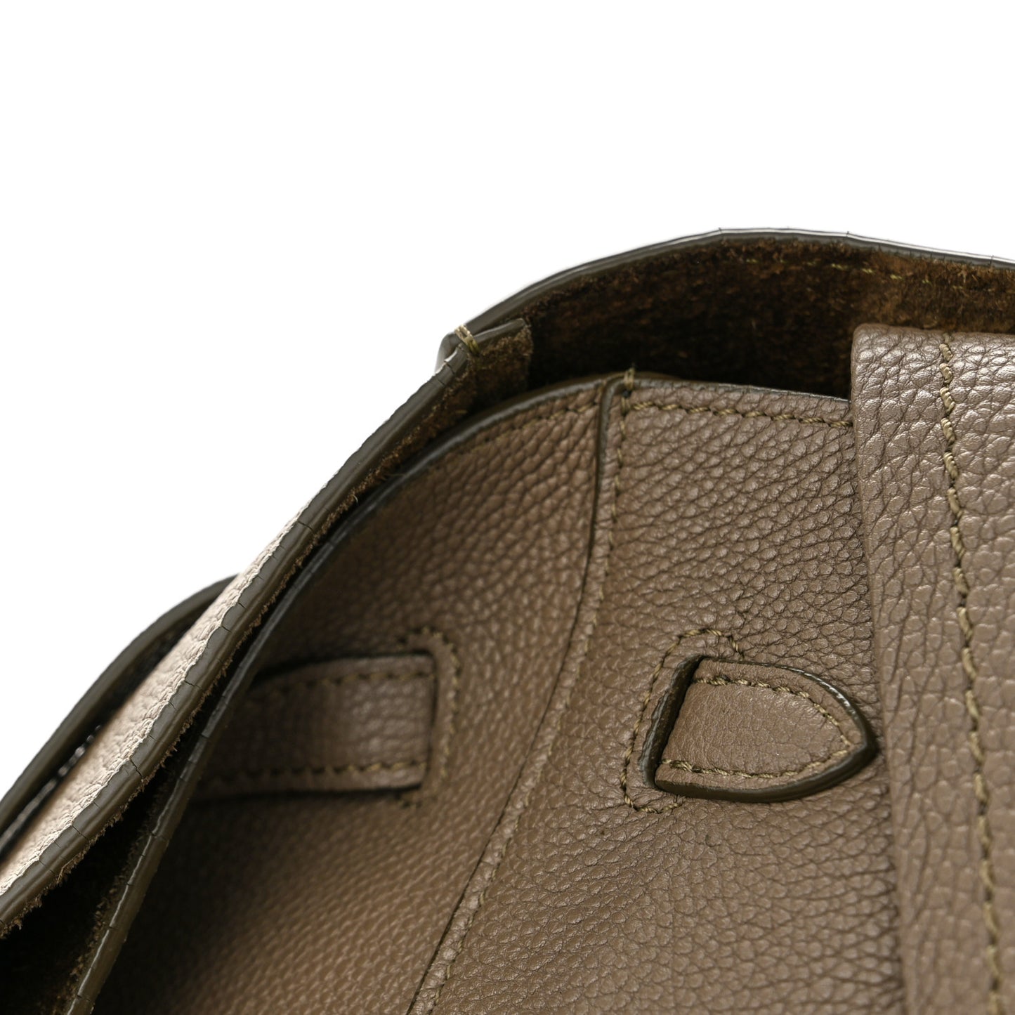 Soft Grained Calfskin Small Belt Cabas Phantom Taupe