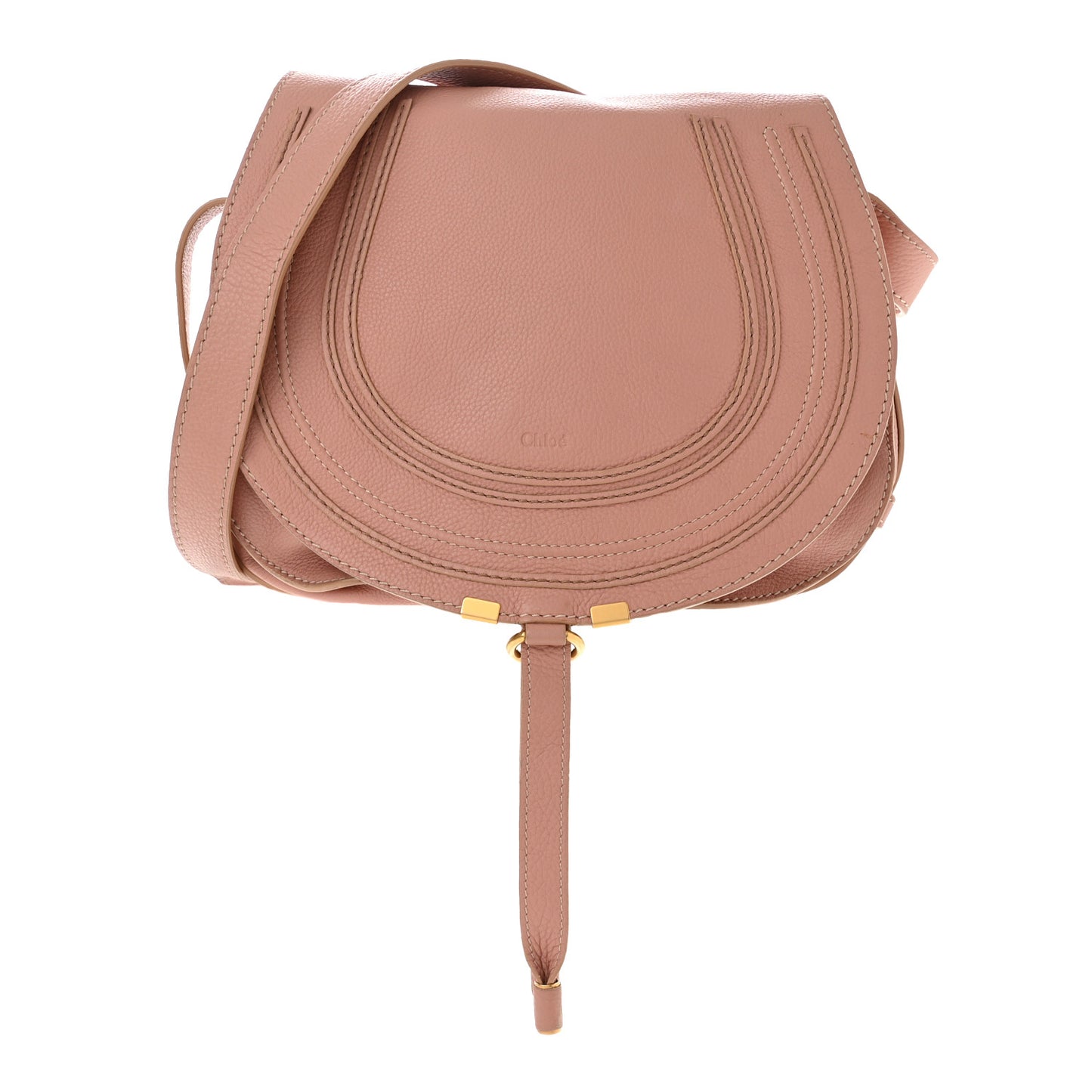Calfskin Medium Marcie Shoulder Bag Anemone Pink