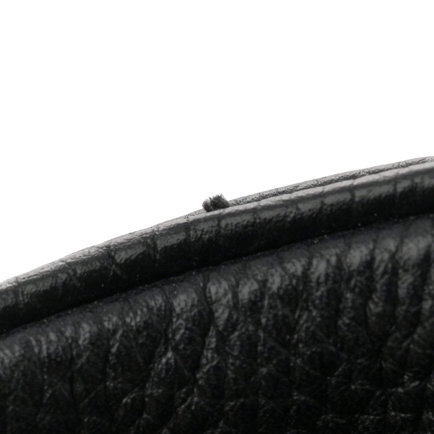 Pebbled Calfskin Small Soho Disco Bag Black