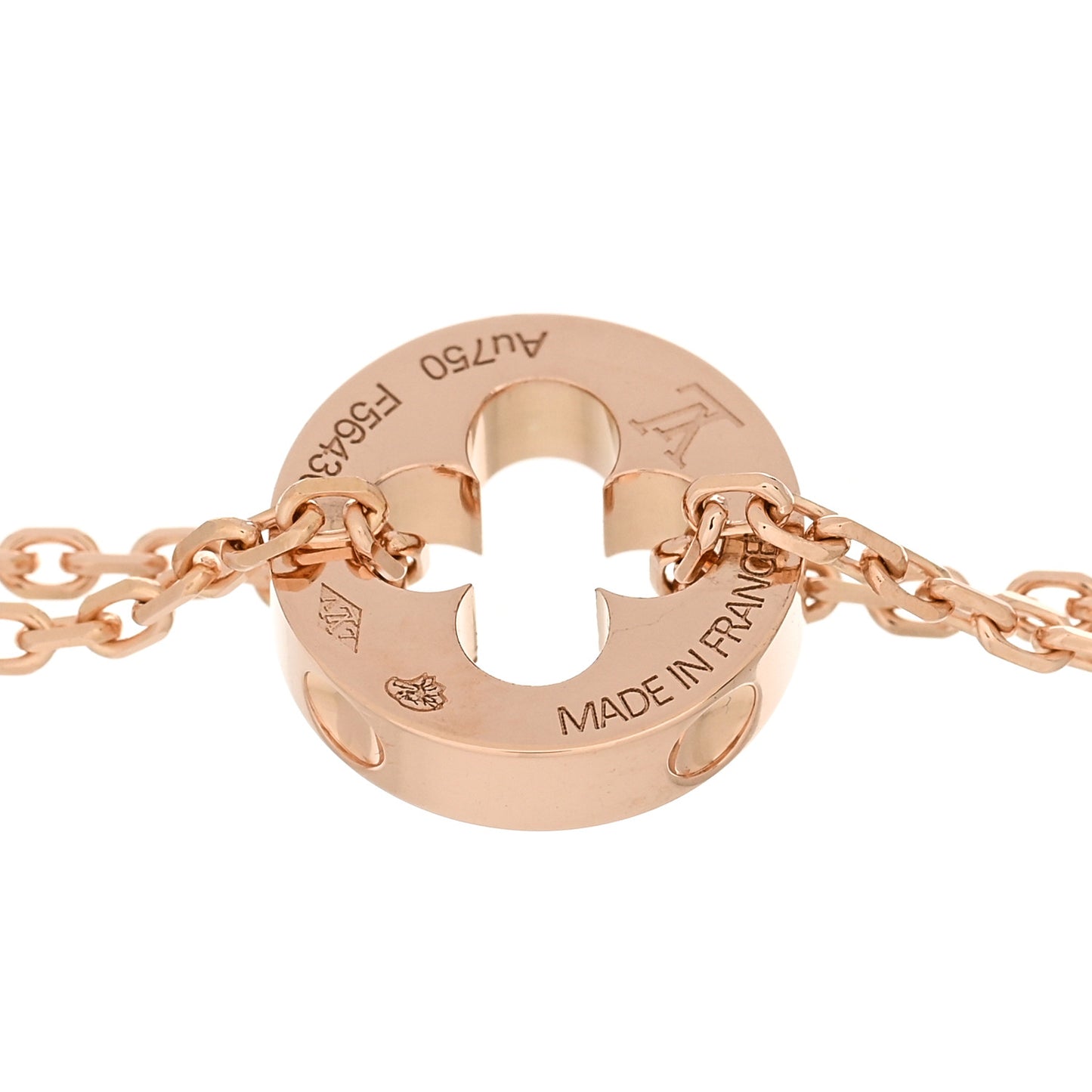 18K Rose Gold Empreinte Chain Bracelet