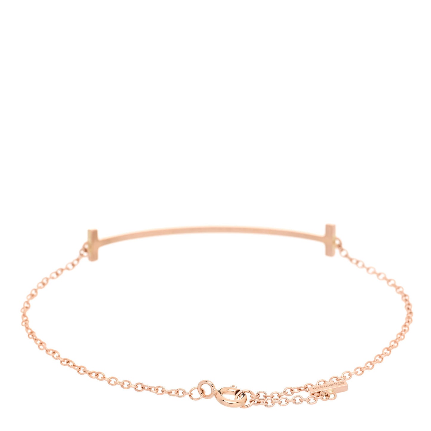 18K Rose Gold T Smile Bracelet