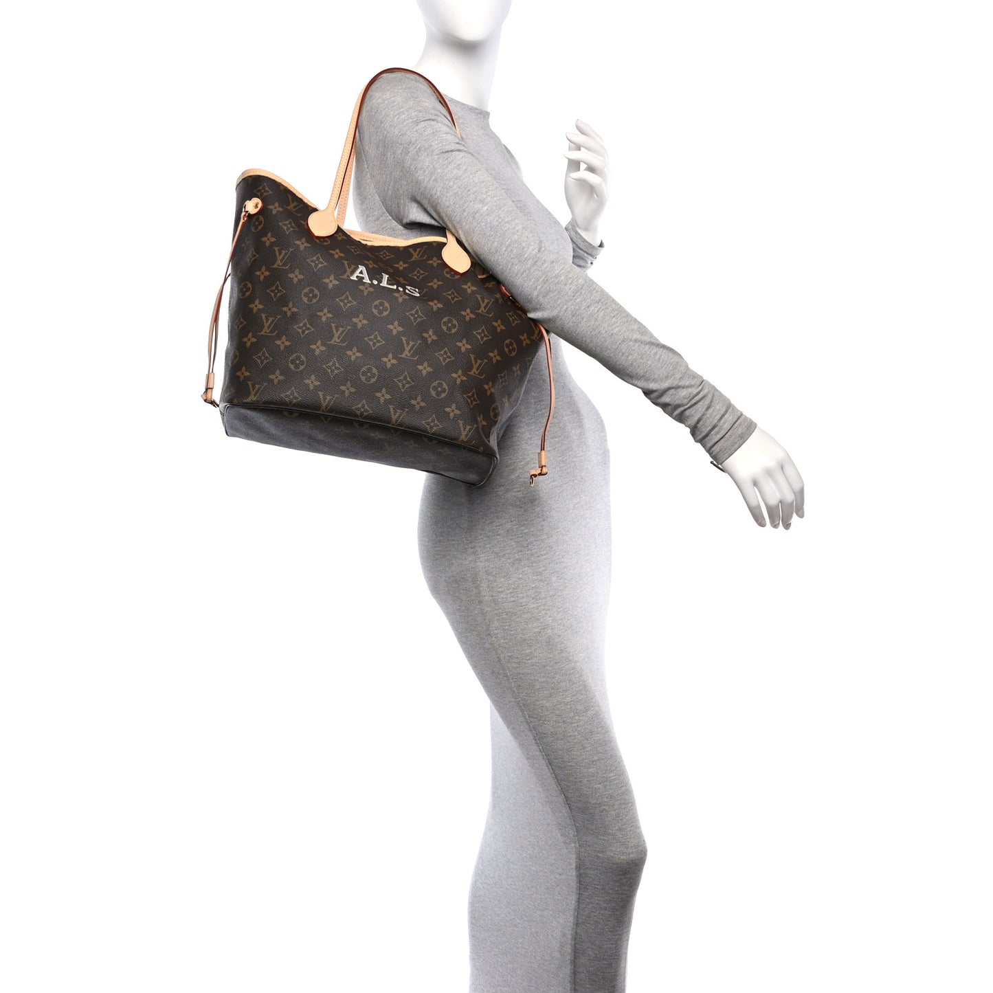 Monogram My LV Heritage Neverfull MM Gris White