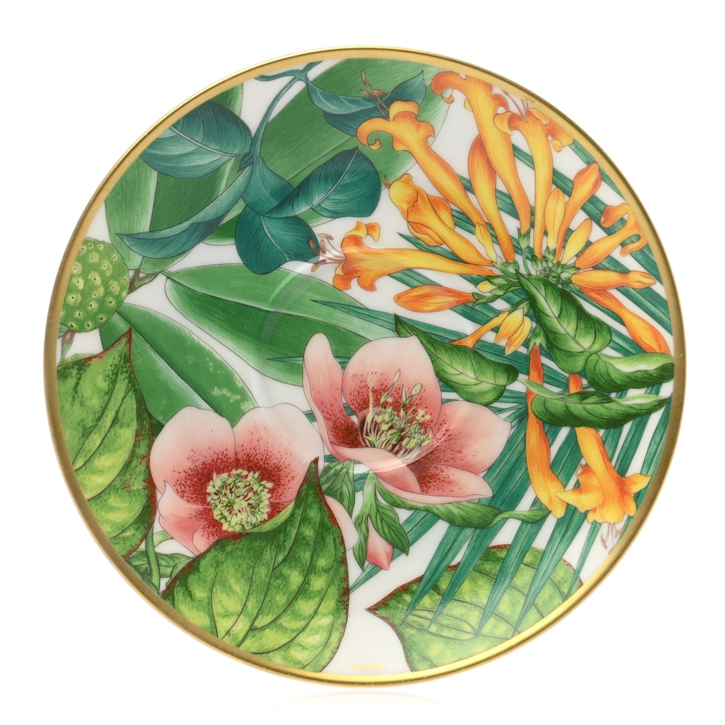 Porcelain Passifolia Tea Cup And Saucer