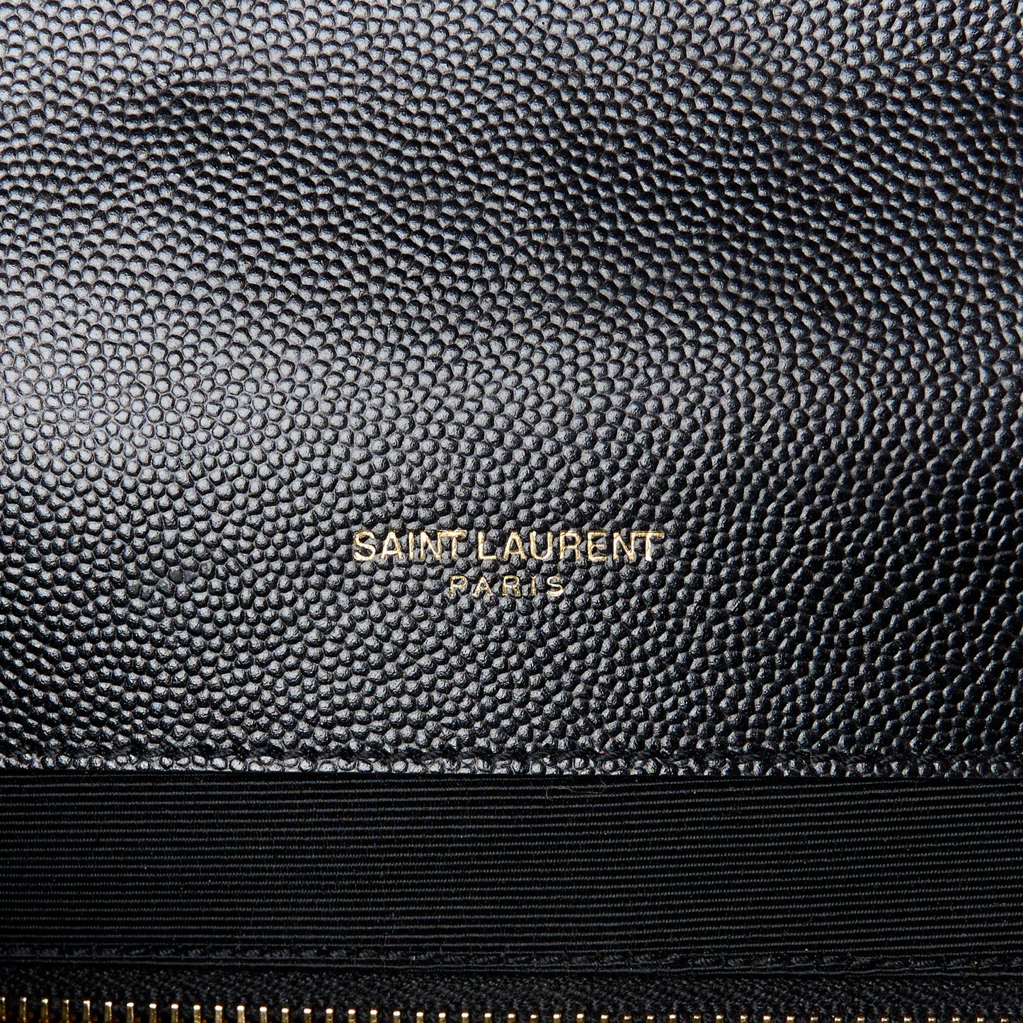 Grain De Poudre Matelasse Chevron Large Monogram Satchel Black