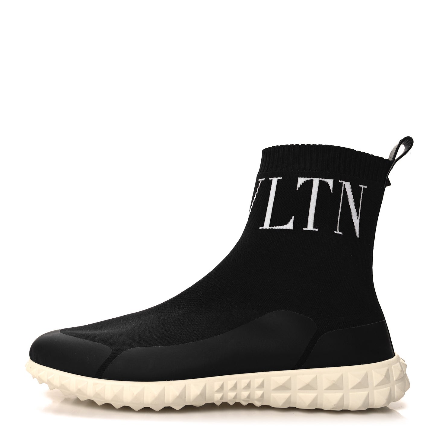 Stretch Knit VLTN Sock Sneakers 39.5 Black