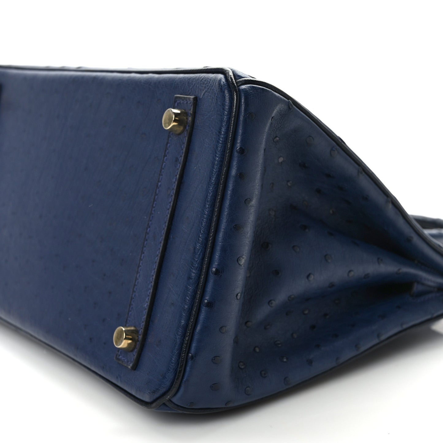 Ostrich Birkin 30 Bleu Iris