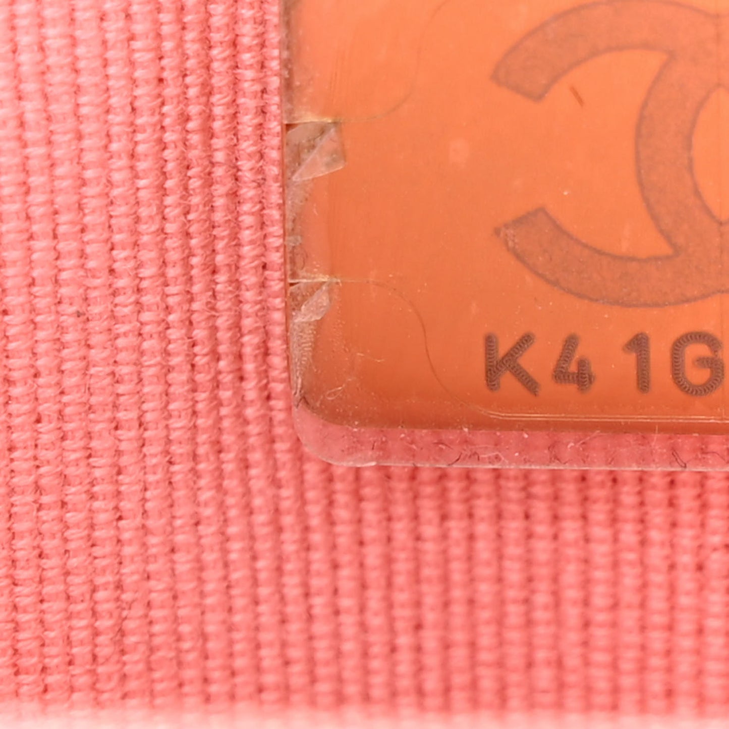Caviar Quilted Wallet on Chain WOC Coral Pink