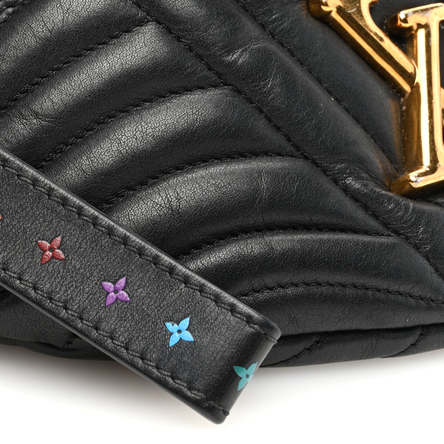 Louis Vuitton Calfskin Quilted New Wave Bumbag Black 8 of 10